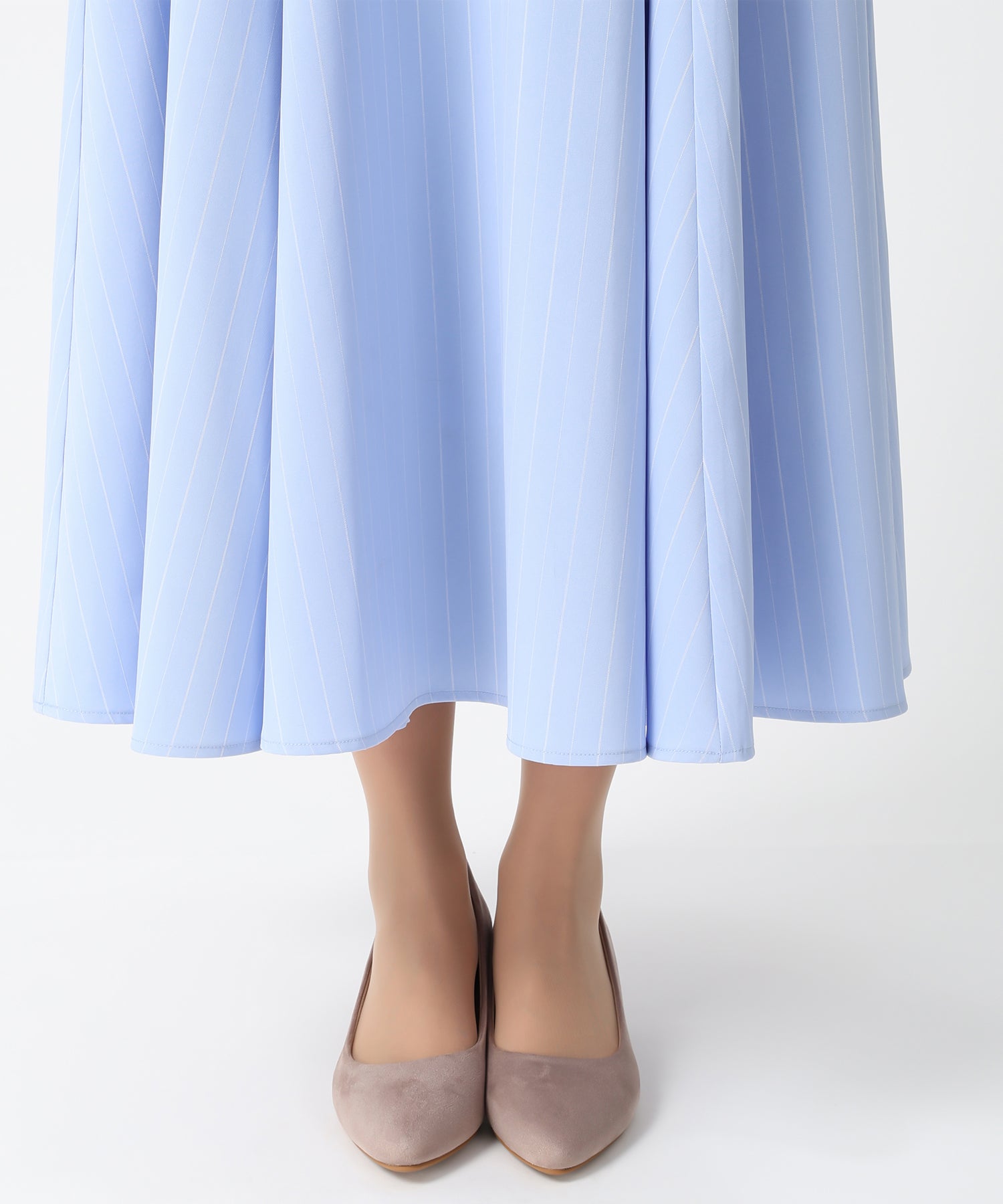 ミッシュマッシュ MISCH MASCH 2026春夏新作 ストライプフレアスカート MM617204 (WHITE) WHITE