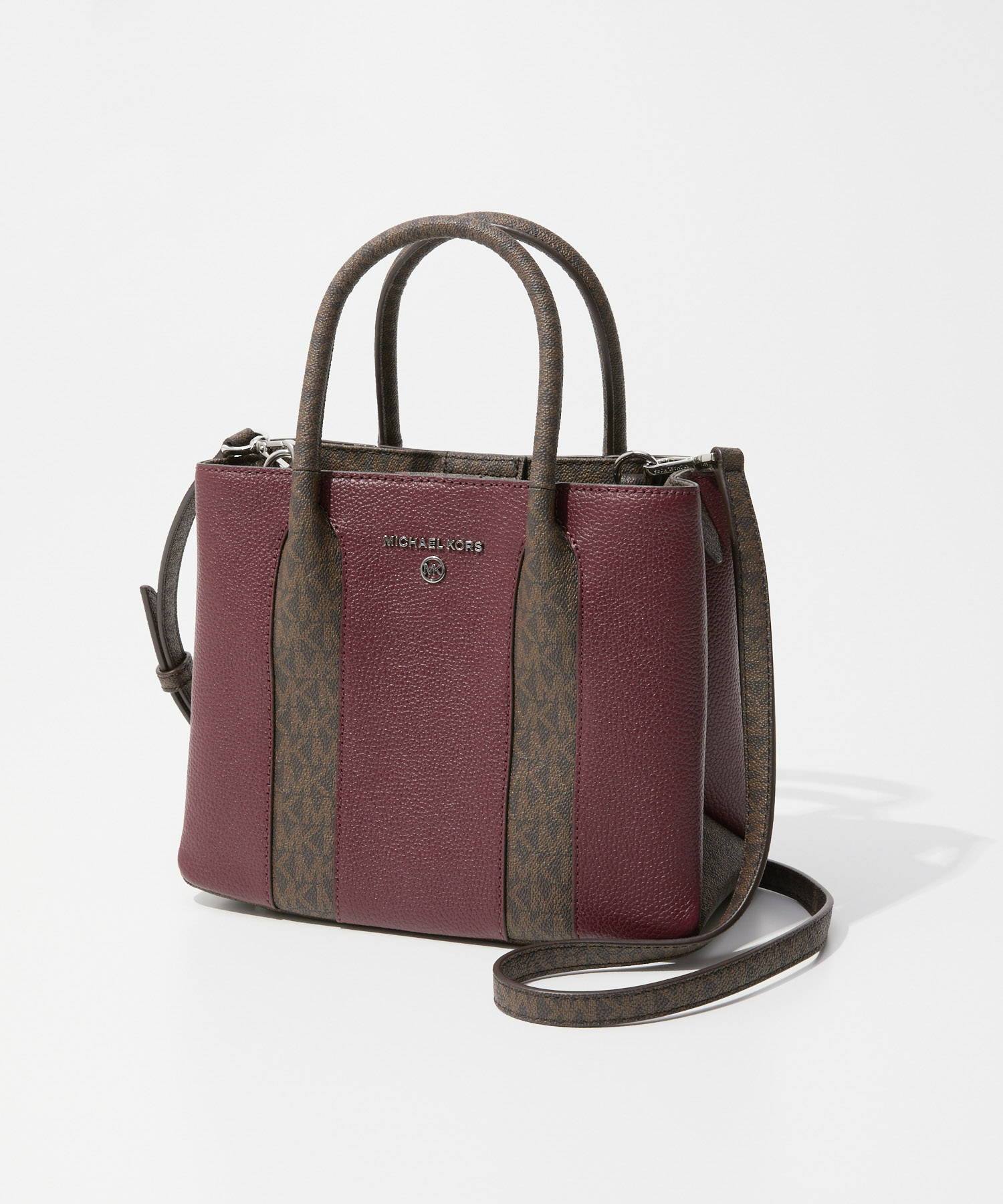 マイケルコース MICHAEL KORS マイケルコース MICHAEL KORS AUSTIN オースティン MD MSGR ミディアム ペブルドレザー メッセンジャーバッグ 30F2SANM2L ハンドバッグ レディース バッグ (MERLOT/メルロー) MERLOT/メルロー