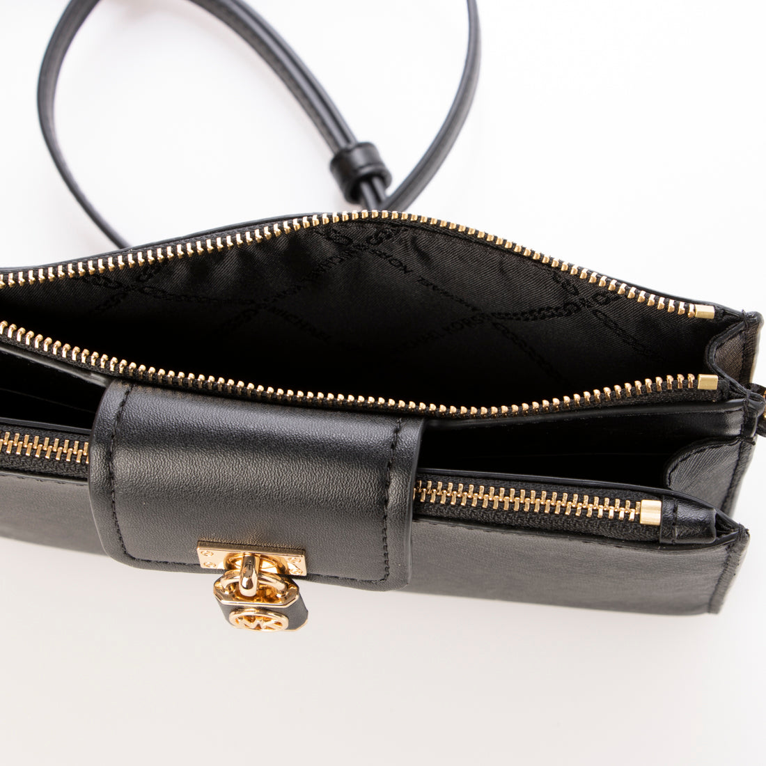 マイケルコース MICHAEL KORS RUBY - SM DBL ZIP XBODY (BLACK) BLACK
