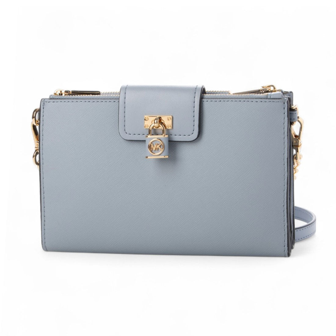 マイケルコース MICHAEL KORS RUBY - SM DBL ZIP XBODY (PALE BLUE) PALE BLUE