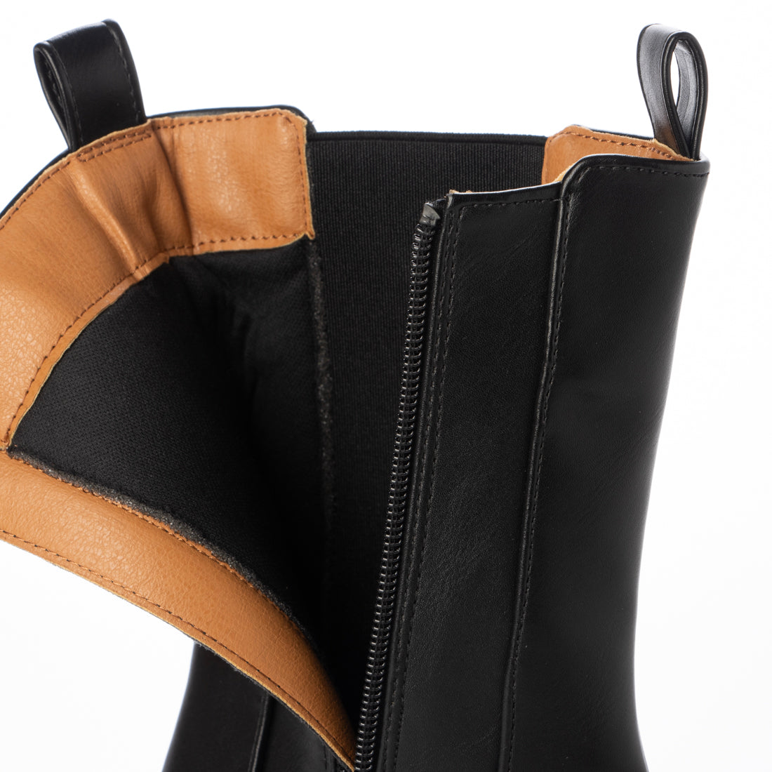 ミニア minia 厚底ウェッジミドルサイドゴアブーツ(215453) (ブラック) ブラック