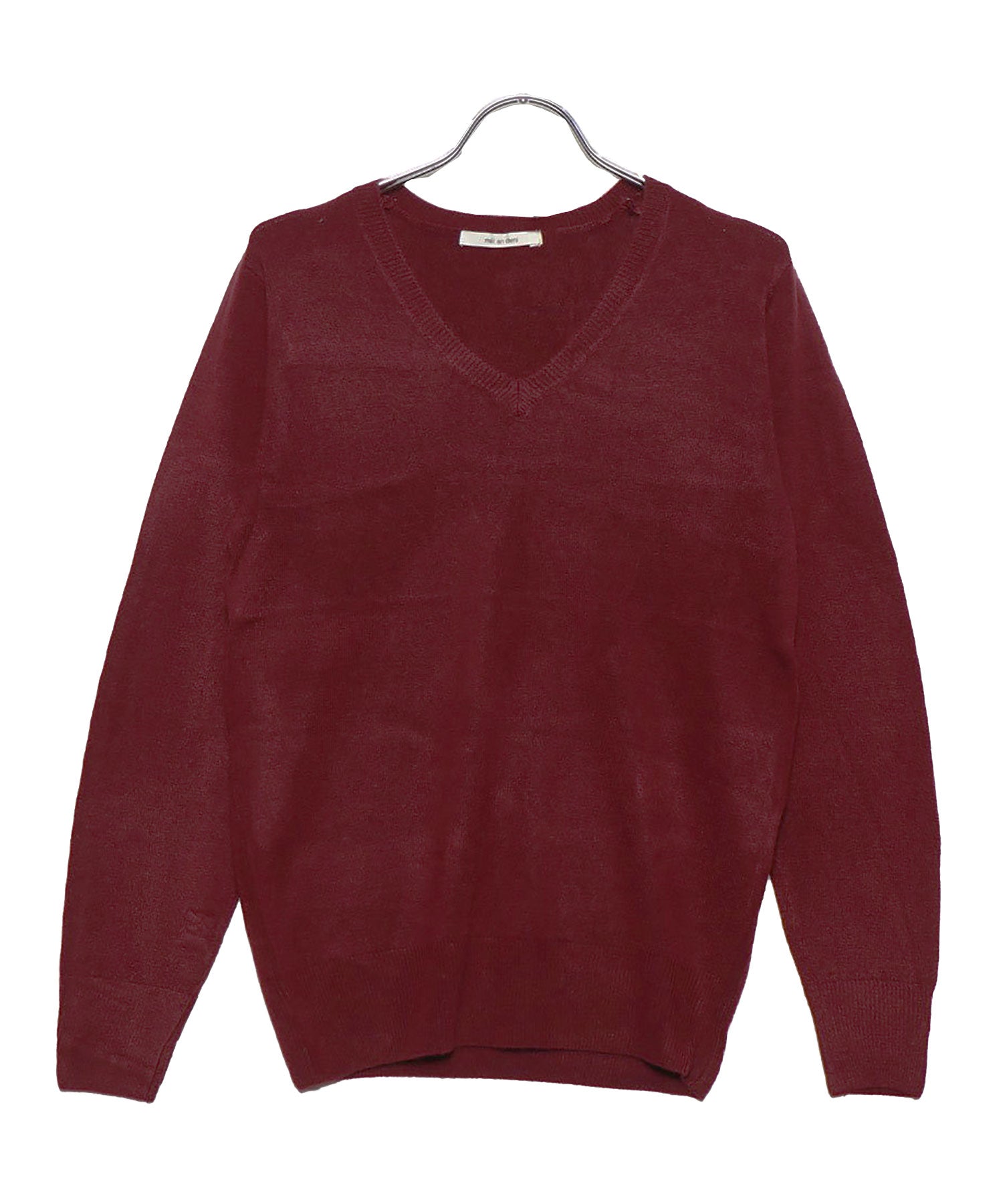 mili an deni Cashmere touch V-neck knit sweater