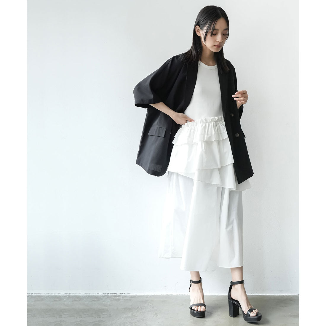 ミリアンデニ mili an deni ノースリフリルワンピース (OW) OW