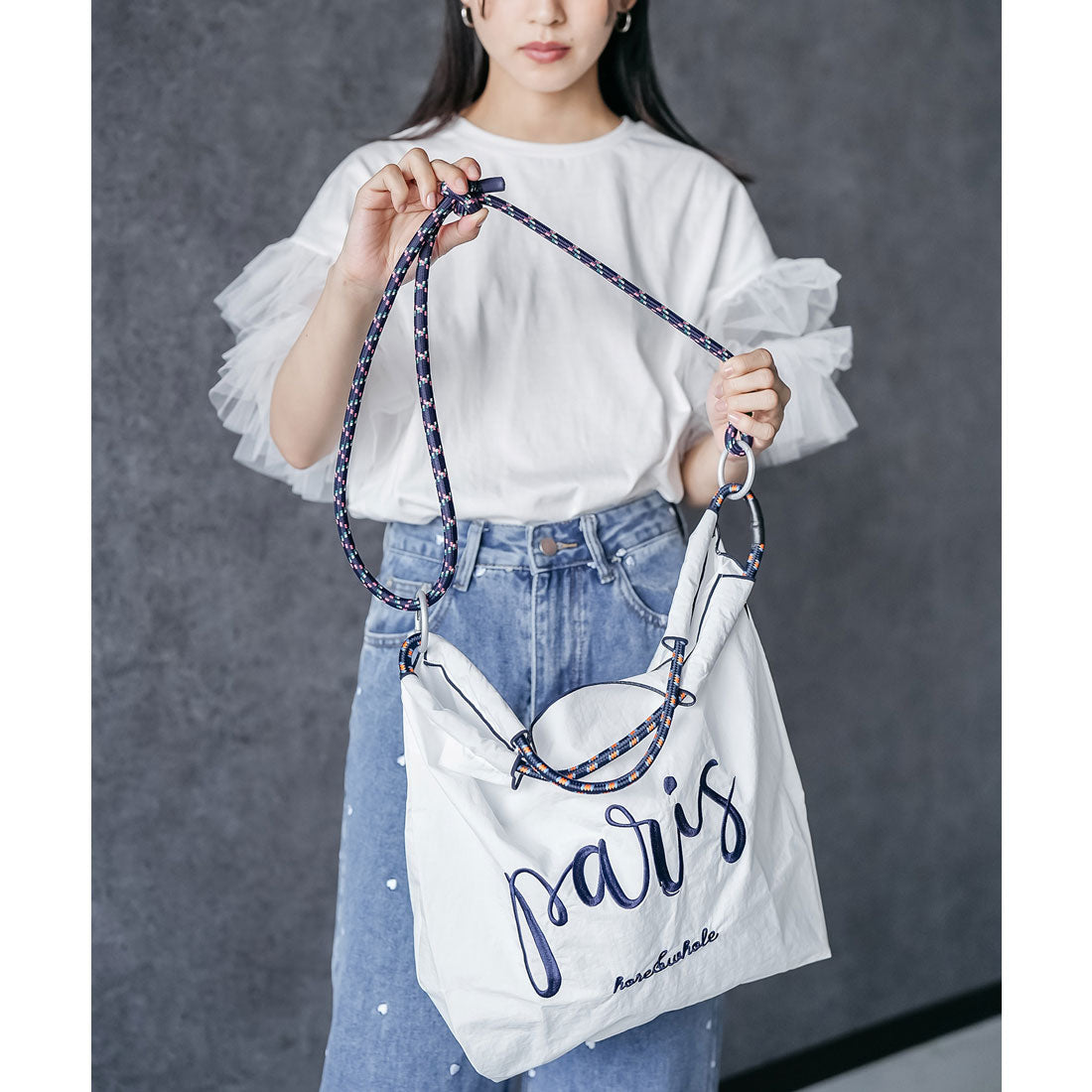 ミリアンデニ mili an deni 3WAYフォントロープトートバッグ (KHK) KHK