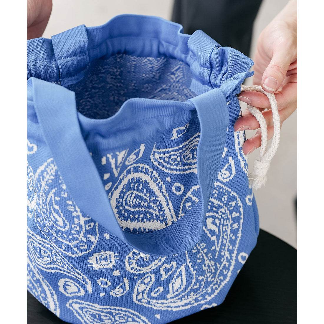 ミリアンデニ mili an deni バンダナ巾着バッグ (BRW) BRW