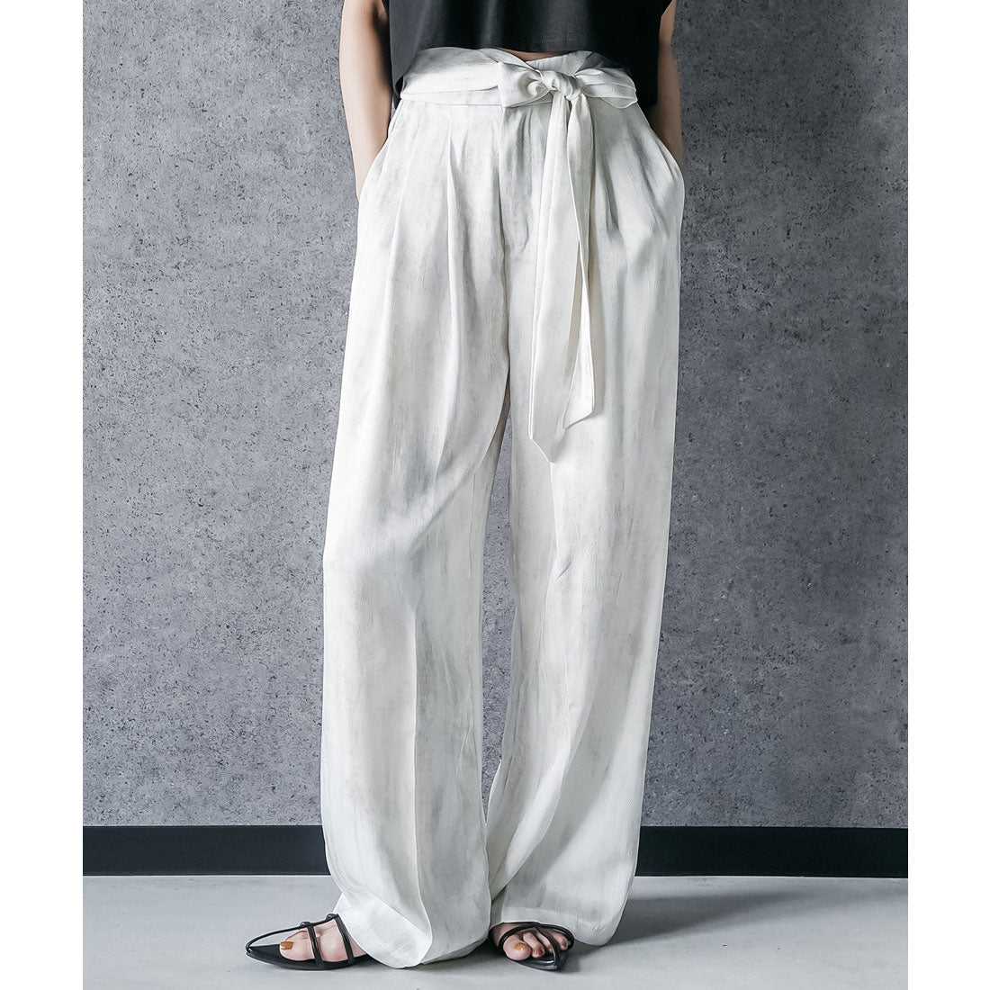 ミリアンデニ mili an deni グラデーションイージーワイドパンツ (IV) IV