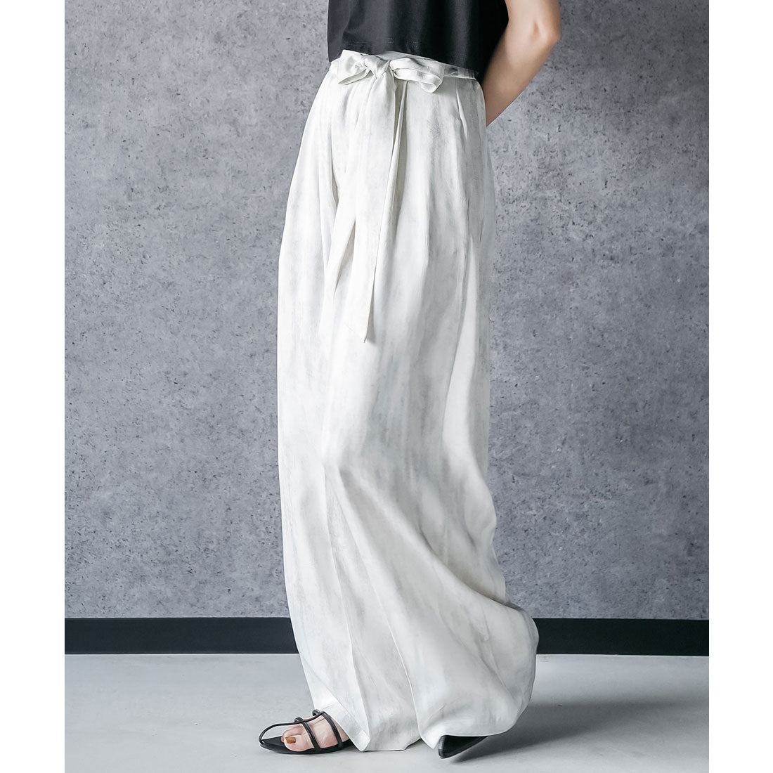 ミリアンデニ mili an deni グラデーションイージーワイドパンツ (IV) IV