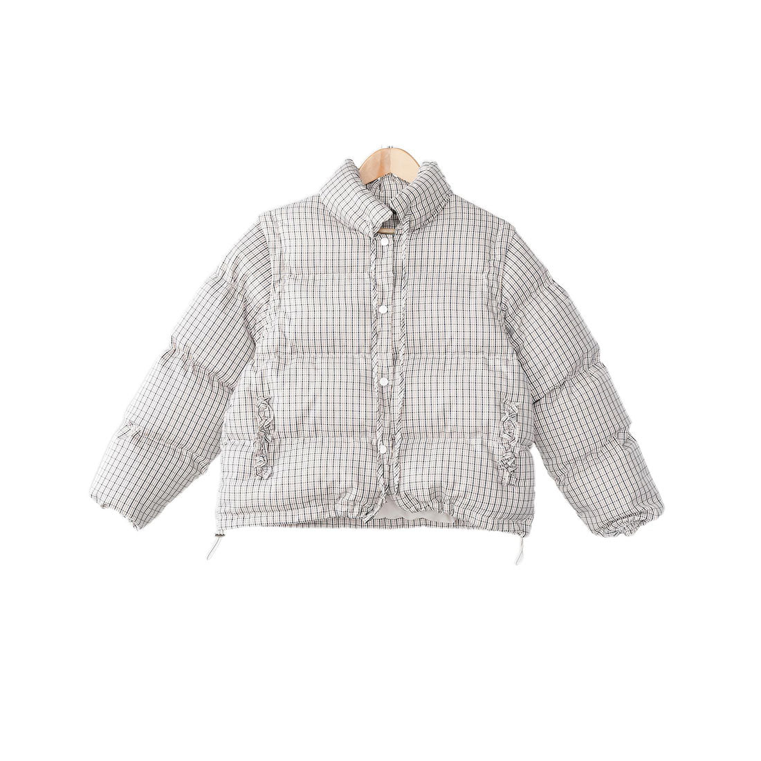 ミリアンデニ mili an deni 袖取り外しチェック中綿ブルゾン (BG) BG