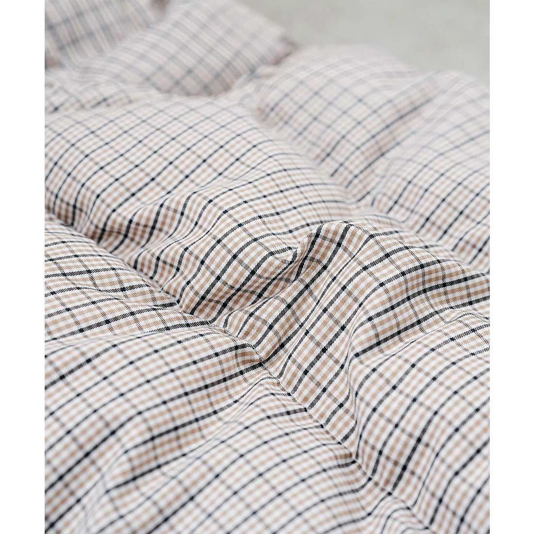 ミリアンデニ mili an deni 袖取り外しチェック中綿ブルゾン (BG) BG