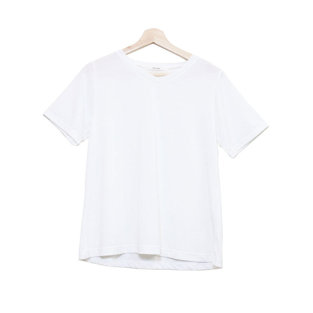 ミリアンデニ mili an deni ナノファインVネックTシャツ