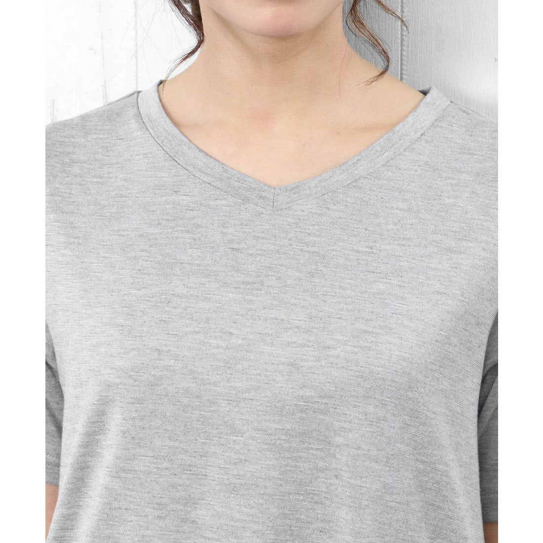 ミリアンデニ mili an deni ナノファインVネックTシャツ