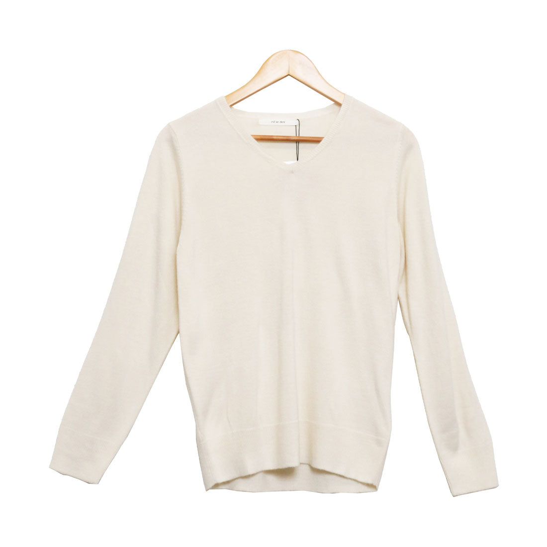 mili an deni Cashmere touch V-neck knit sweater
