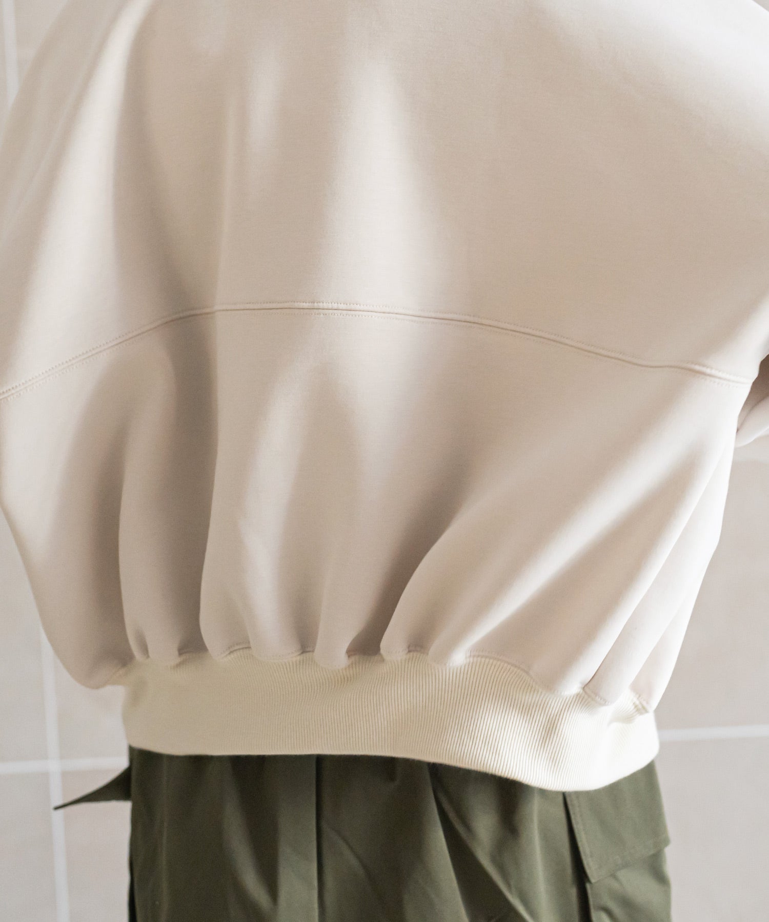 mili an deni scuba oversized blouson