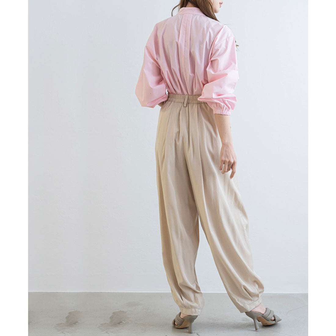 ミリアンデニ mili an deni タックバルーンパンツ