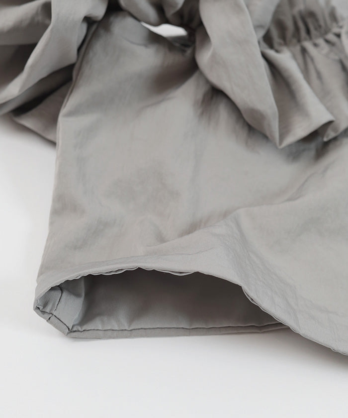 ミエット miette ギャザーフリルオフショルビスチェ (ブラック) ブラック