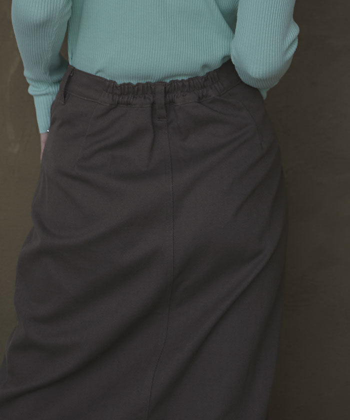 ミエット miette アシメデザインプリントツイルスカート