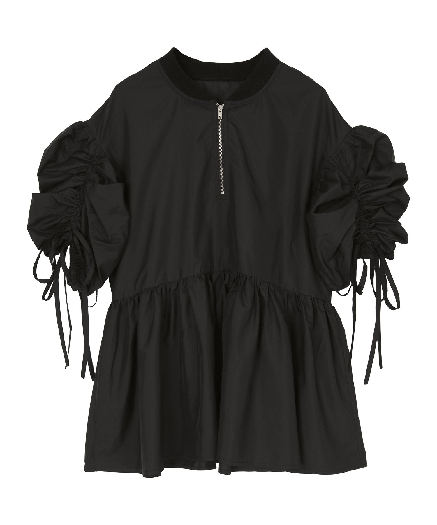 ミエット miette ドロストスリーブペプラムトップス (エクリュ) エクリュ