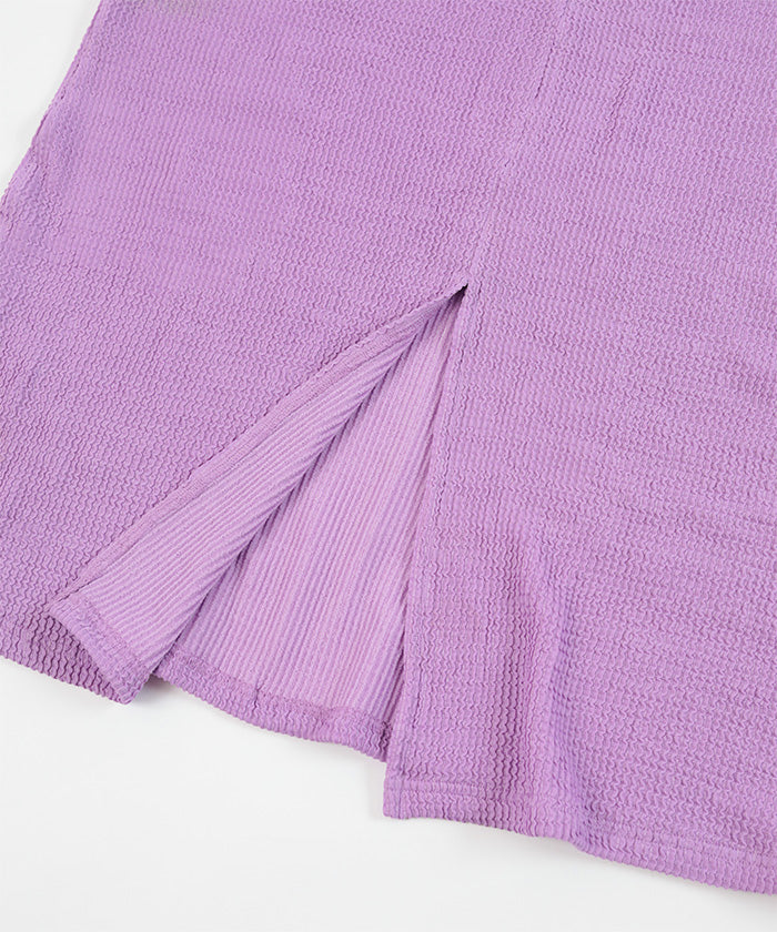 ミエット miette ナミナミジャガードキャミソールワンピース (ブラック) ブラック