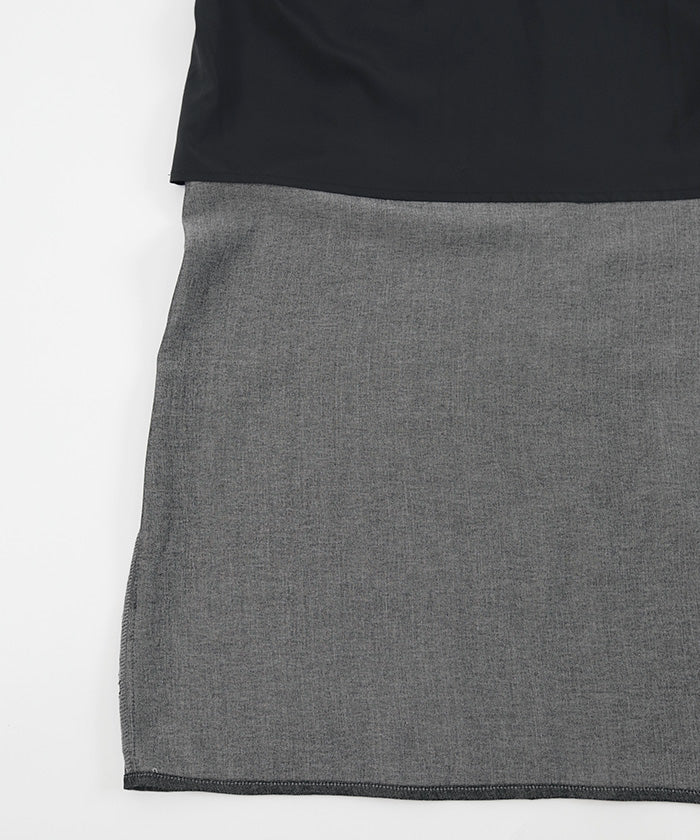 ミエット miette ダンガリーサイドカットキャミソールワンピース