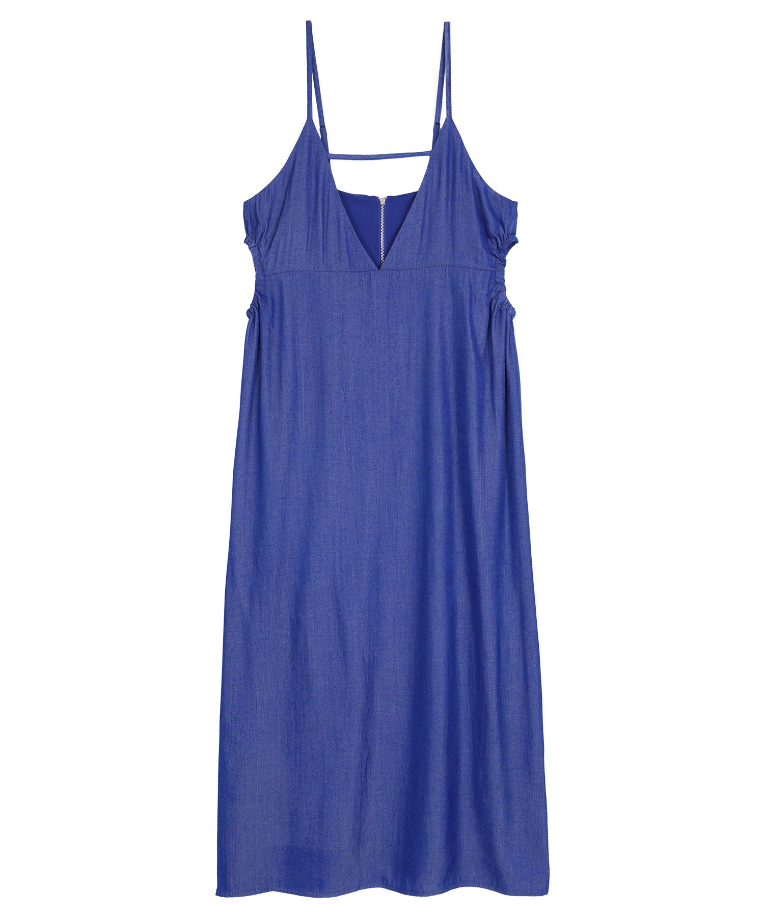 ミエット miette ダンガリーサイドカットキャミソールワンピース