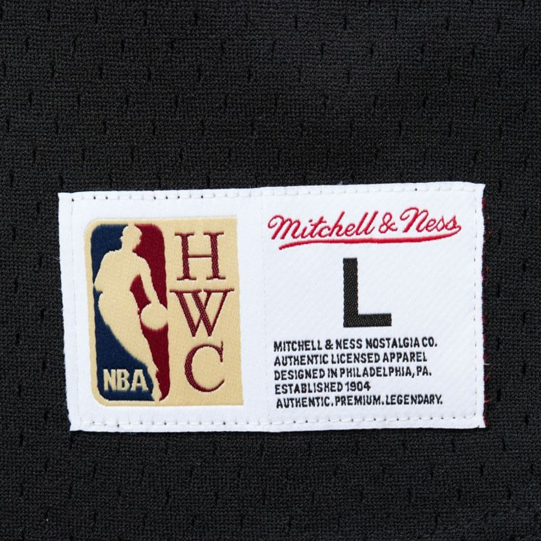 ミッチェルアンドネス mitchell & ness Mitchell & Ness Fashion Mesh V-Neck Vintage Logo Chicago Bulls(ミッチェルアンドネス ファッション メッシュ Vネック シカゴ ブルズ) (ブラック) ブラック