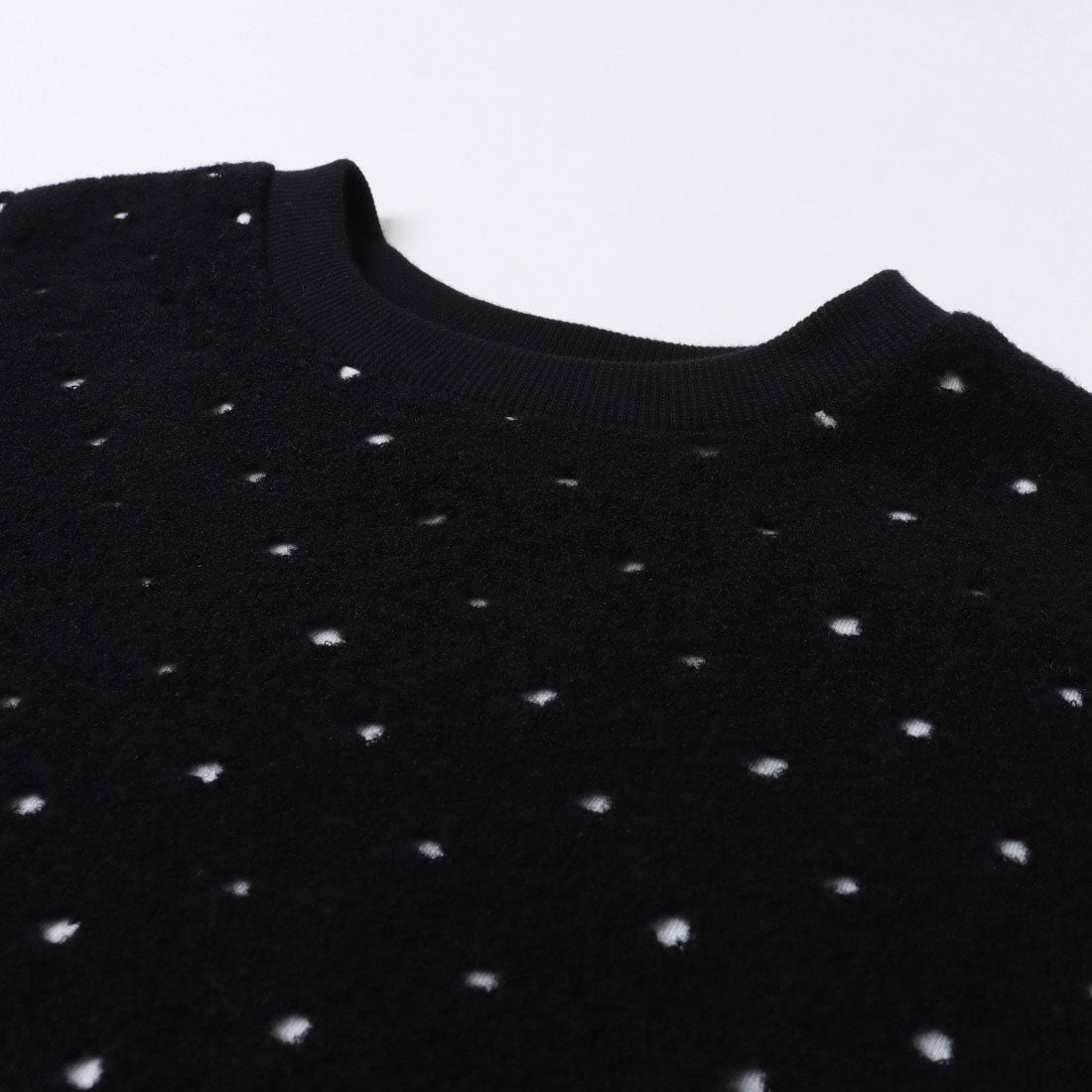 ミ・デゥー mi・deu・・・ スイビBD*綿天竺丸首PO (チャコールグレイ) チャコールグレイ