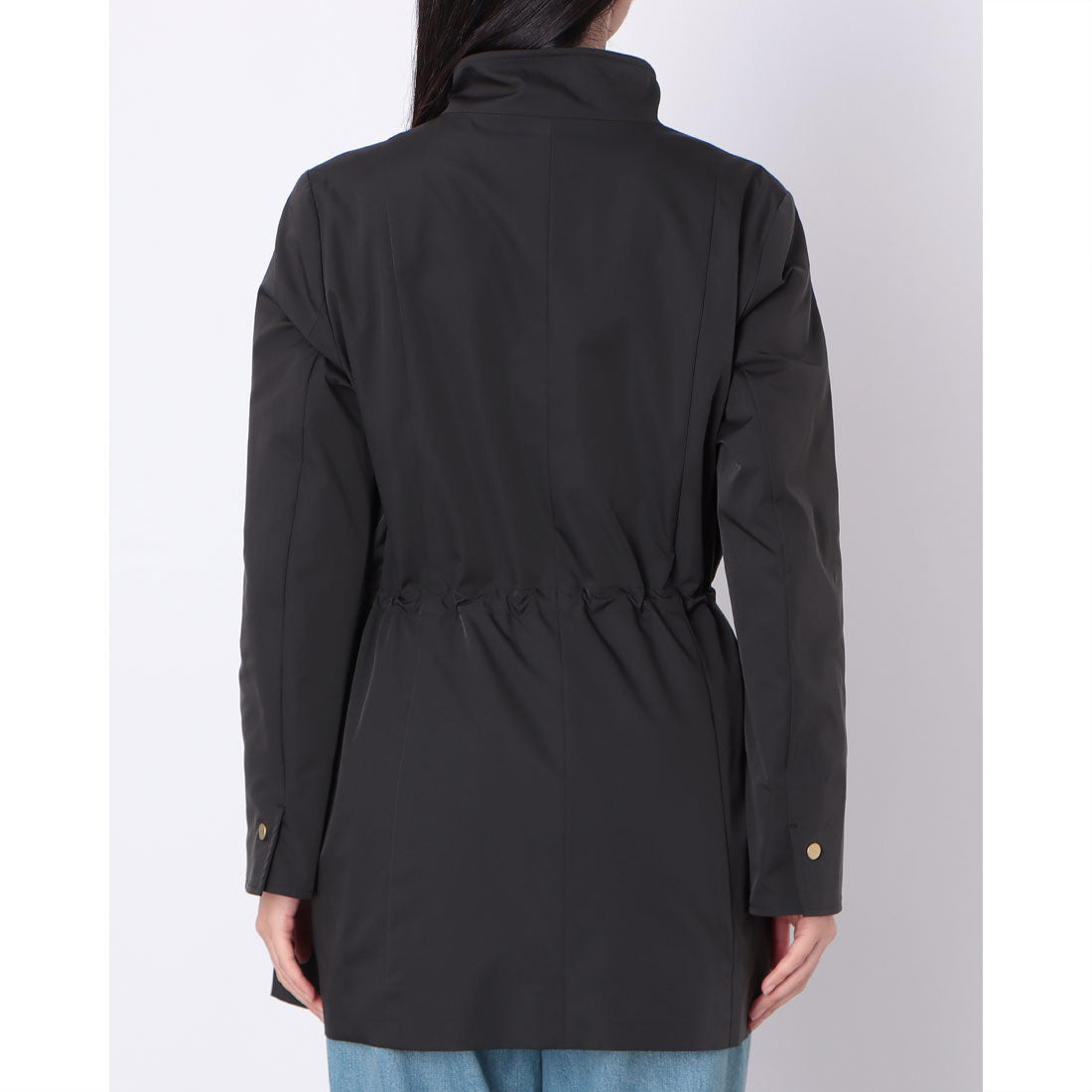 ミ・デゥー mi・deu・・・ スタンドカラーコート (ブラック) ブラック