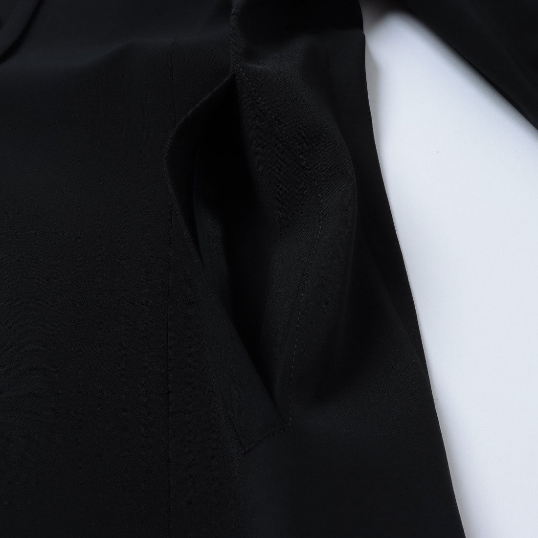 ミ・デゥー mi・deu・・・ ステンカラージャケット (ブラック) ブラック