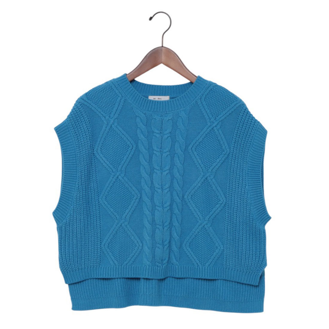 ミ・デゥー mi・deu・・・ 5Gケーブルベスト (ターコイズ) ターコイズ