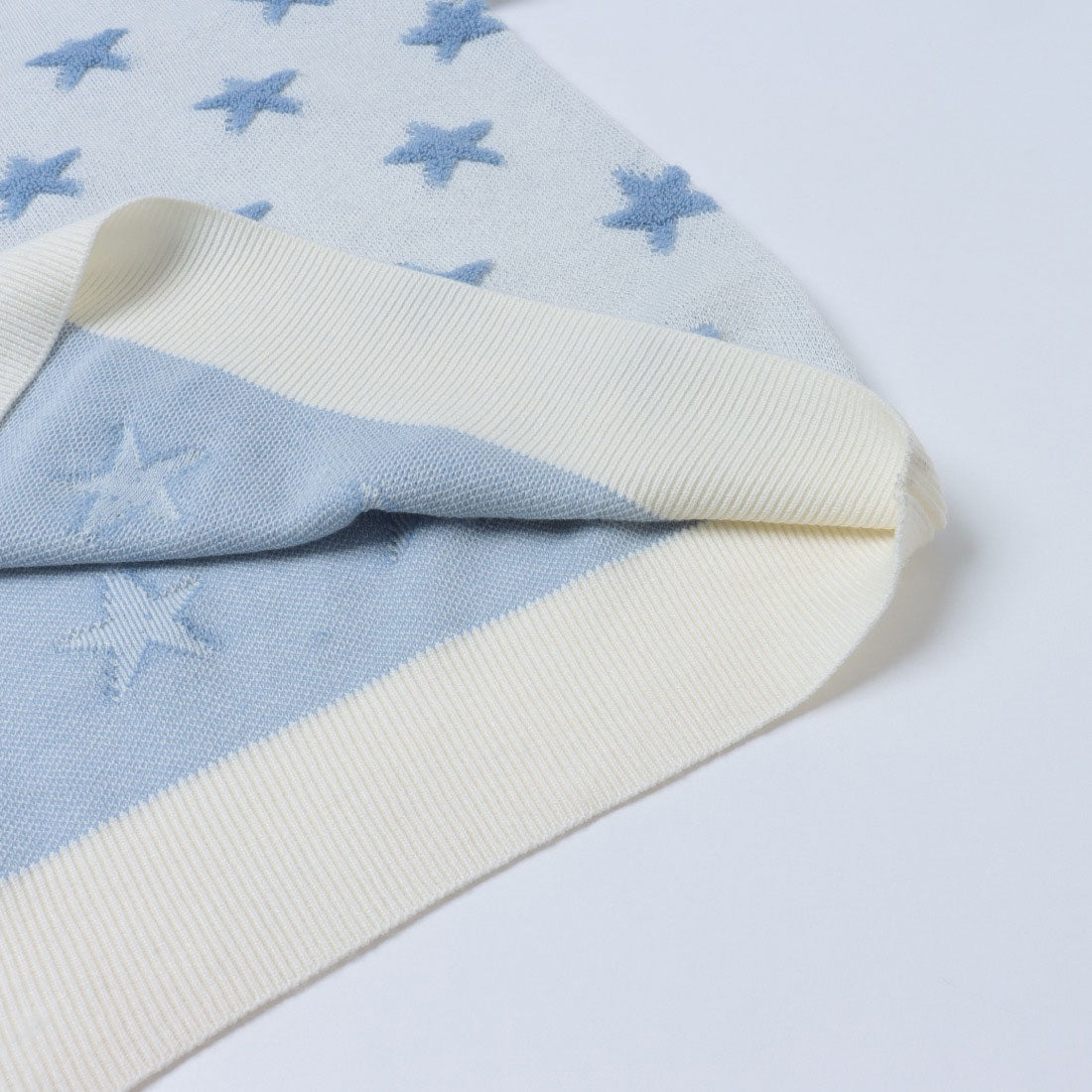 ミ・デゥー mi・deu・・・ 星柄パイルJQDクルーネックプルオーバー (ブラック) ブラック