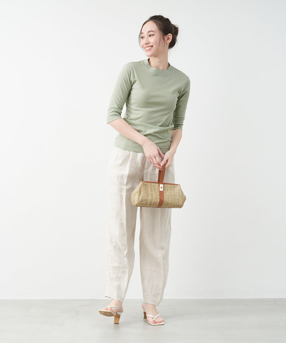 マイカアンドディール MICA&DEAL adjastable linen pants (BEIGE) BEIGE