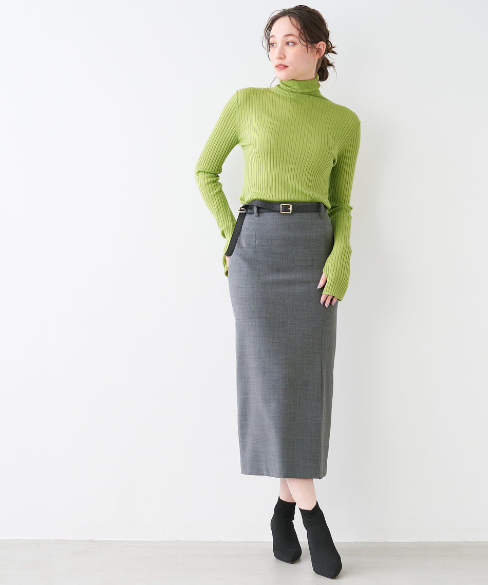 マイカアンドディール MICA&DEAL front vent skirt (WINE) WINE