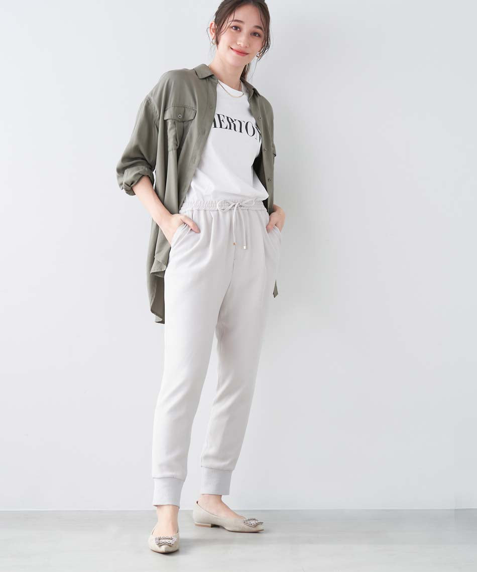 MICA&DEAL hem rib pants