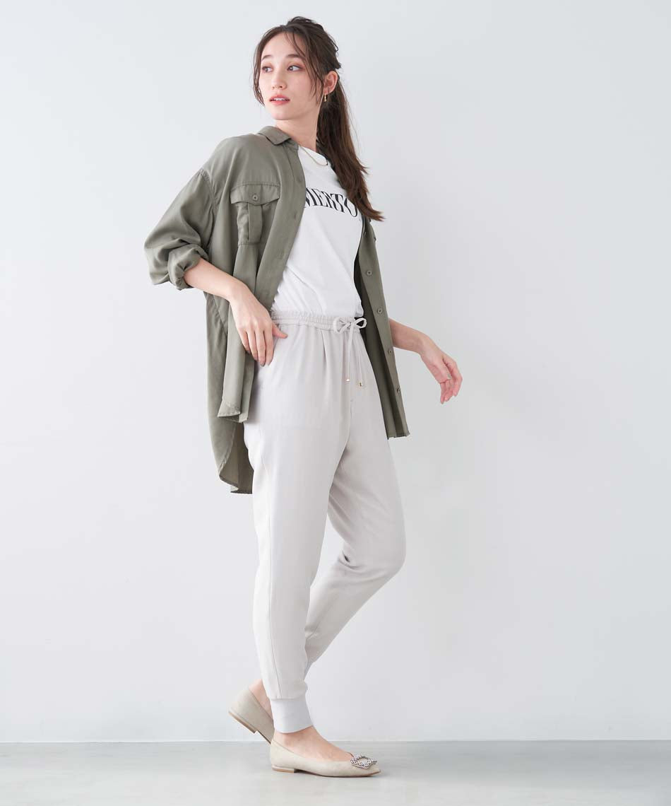 MICA&DEAL hem rib pants