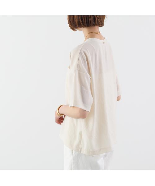 マイカアンドディール MICA&DEAL MICA&DEAL ブラウス 0125209110 半袖 クルーネック (IVORY/アイボリー) IVORY/アイボリー