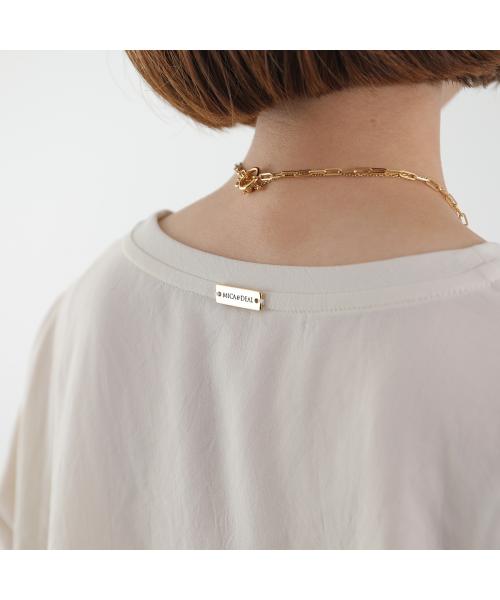 マイカアンドディール MICA&DEAL MICA&DEAL ブラウス 0125209110 半袖 クルーネック (IVORY/アイボリー) IVORY/アイボリー