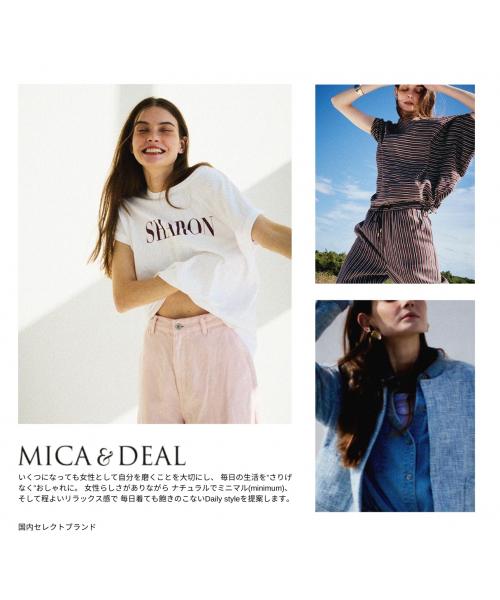 マイカアンドディール MICA&DEAL MICA&DEAL ブラウス 0125209110 半袖 クルーネック (IVORY/アイボリー) IVORY/アイボリー