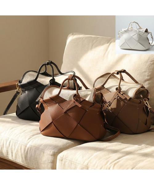 ミカデラヴァッレ mica della valle mica della valle ハンドバッグ Romana SO-0100 レザー (BLACK/ブラック) BLACK/ブラック