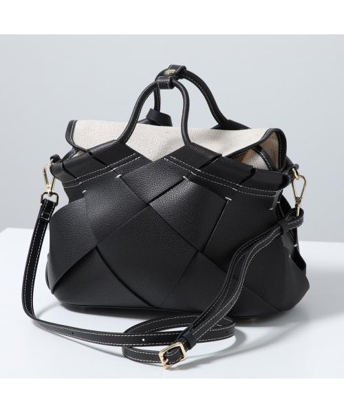 ミカデラヴァッレ mica della valle mica della valle ハンドバッグ Romana SO-0100 レザー (BLACK/ブラック) BLACK/ブラック