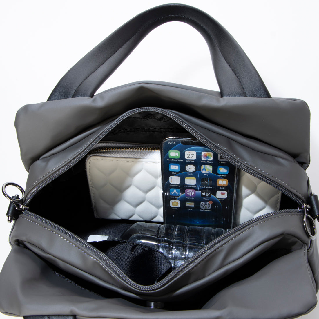 ミオオッジ MIOOGGI メタルコーティングアルファベット2WAYミニボストンバッグ