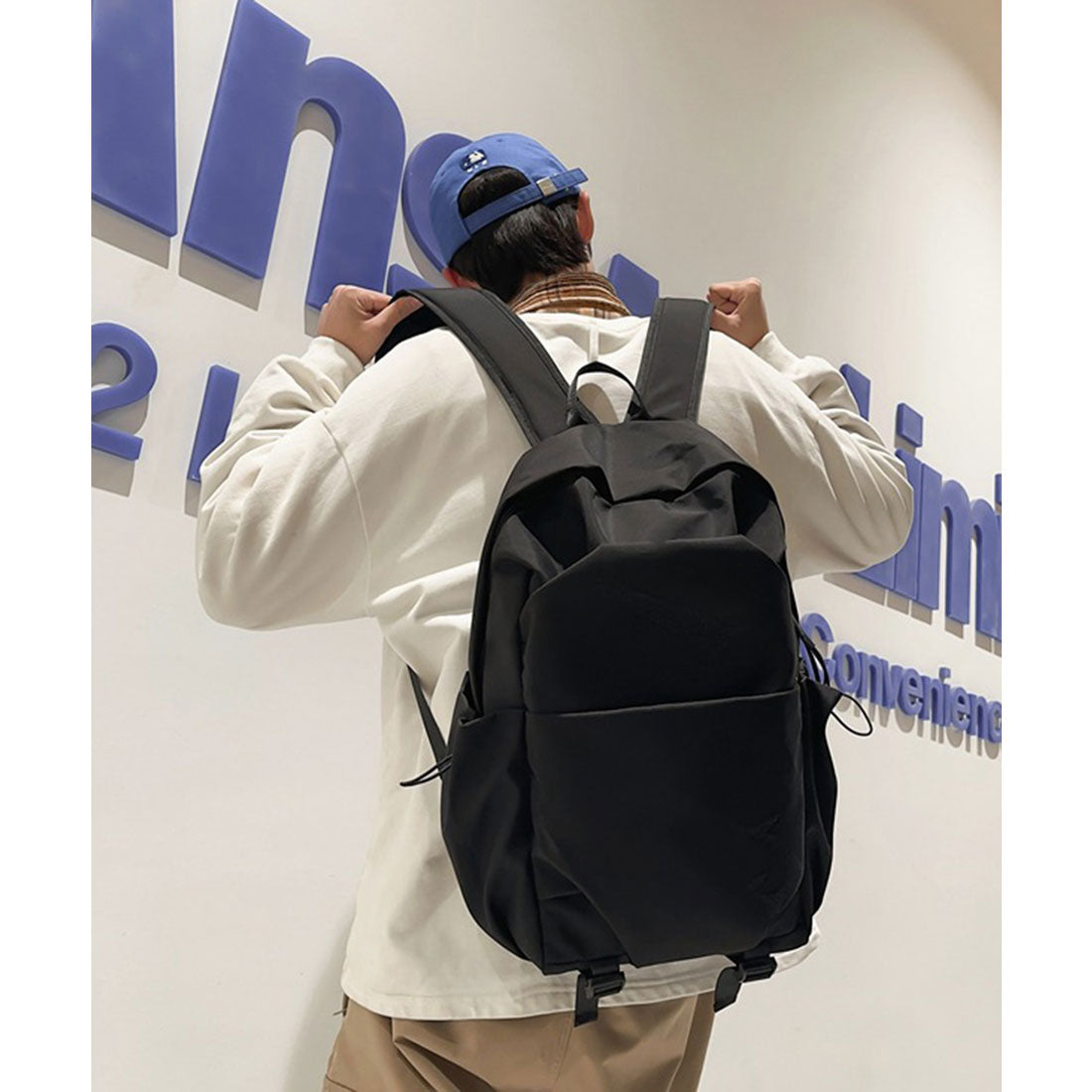 ミニミニストア miniministore リュックサック ユニセックス 大容量A4 (アイボリー) アイボリー