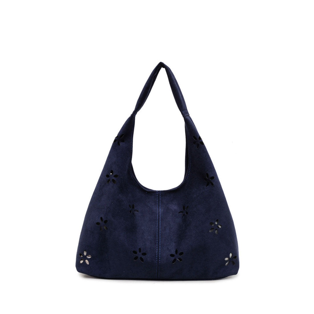 ミニミニストア miniministore 花柄カットスエード調トートバッグポーチ付 (ベージュ) ベージュ