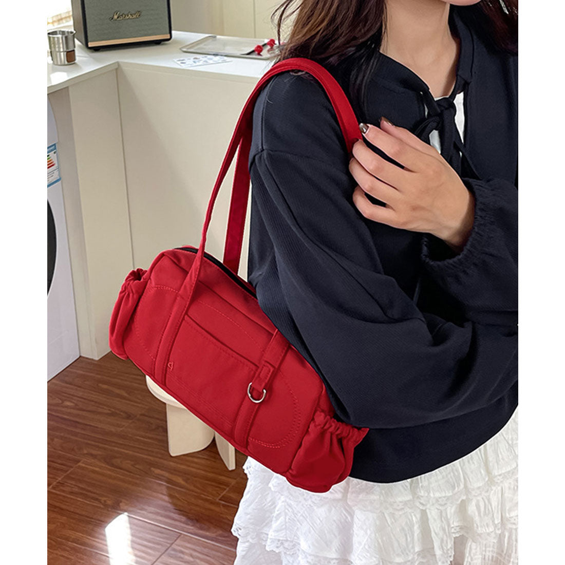 ミニミニストア miniministore ナイロントートバッグ ミニボストンバッグ (レッド) レッド