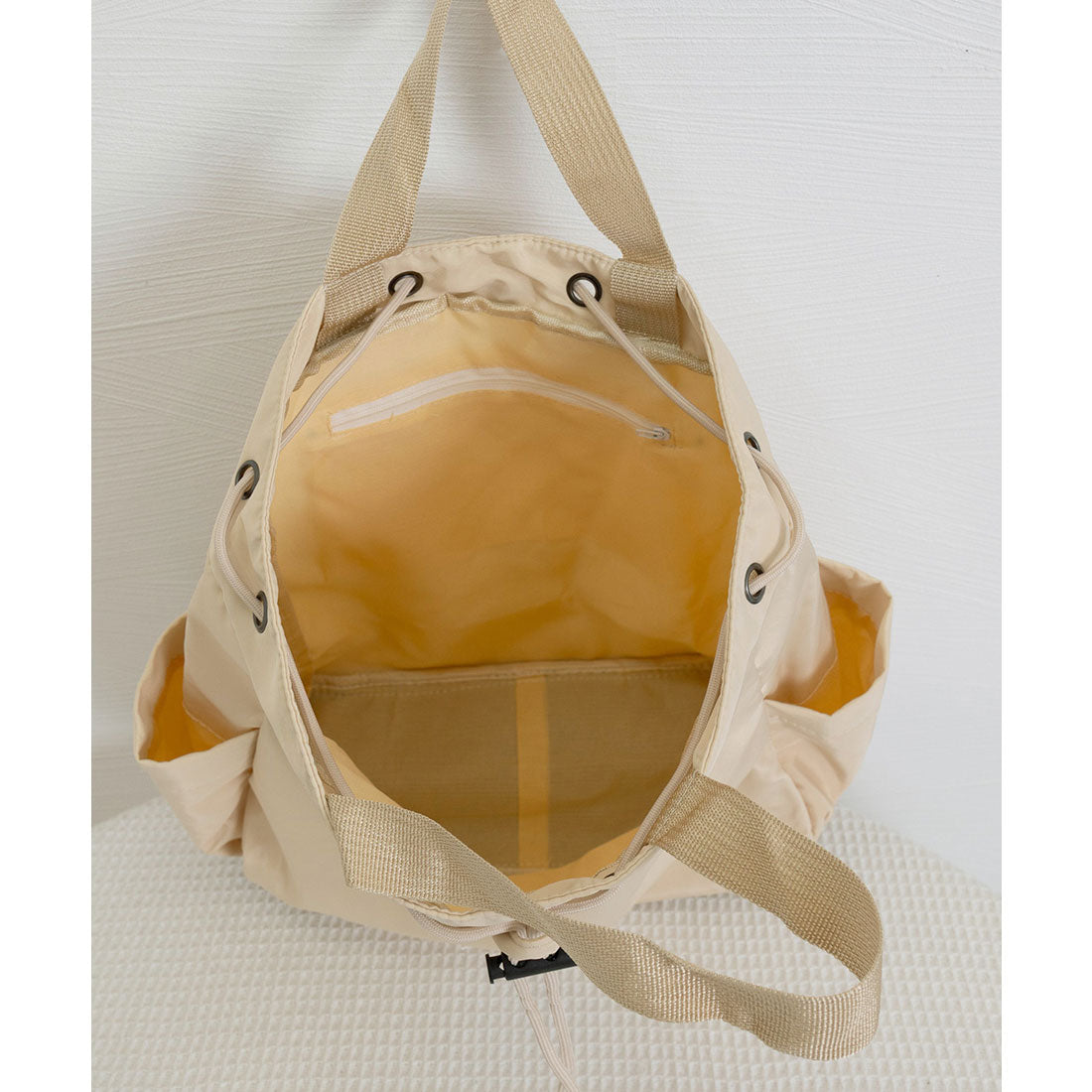 ミニミニストア miniministore ナイロンリュック 巾着トートバッグ韓国風 (サックスブルー) サックスブルー