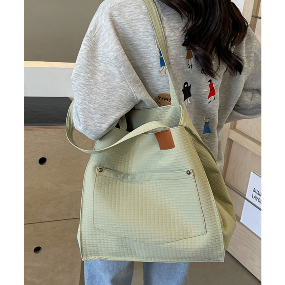 ミニミニストア miniministore トートバッグ 軽量 2wayバッグ A4 (ミント) ミント