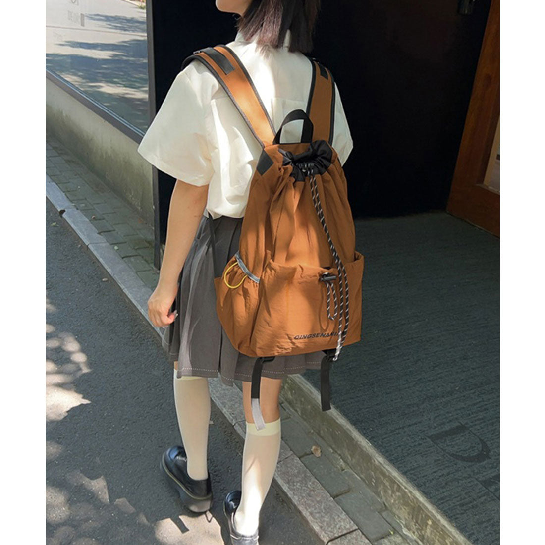 ミニミニストア miniministore パラコード巾着リュック大容量バックパック (ブラック) ブラック