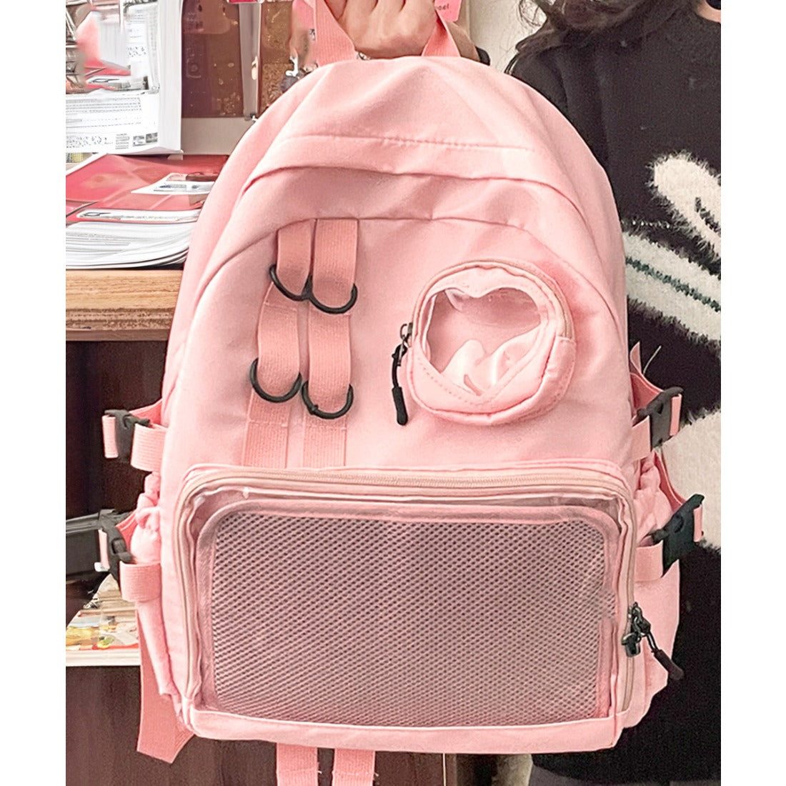 ミニミニストア miniministore 痛バッグ リュック A4 大容量 推し活 (ピンク) ピンク