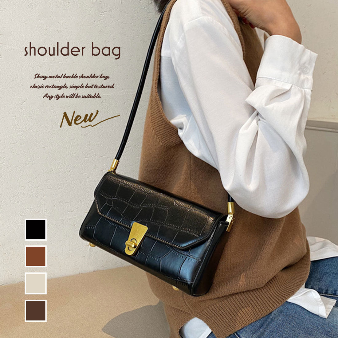 ショルダーバッグ レディース PU