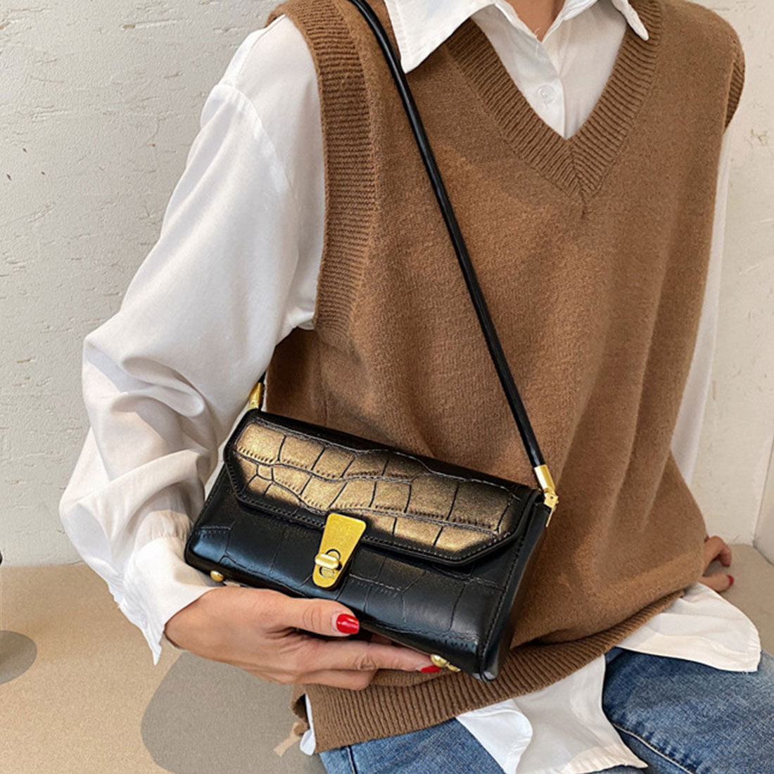 ショルダーバッグ レディース PU