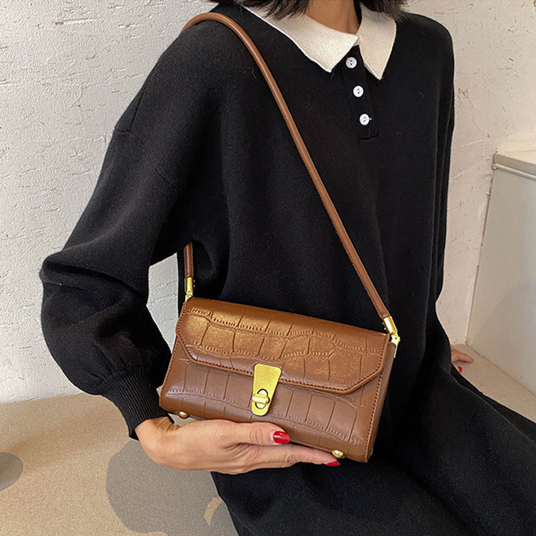 ショルダーバッグ レディース PU